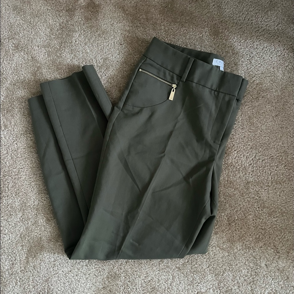 Womens Chaus capris, green size 10